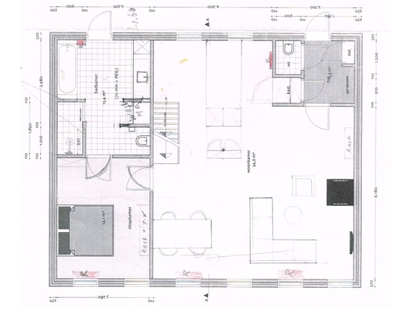 Floorplan - Sniederslaan 20B, 5531 EL Bladel